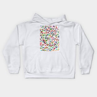 Abstract New York City Subway Station Map Kids Hoodie